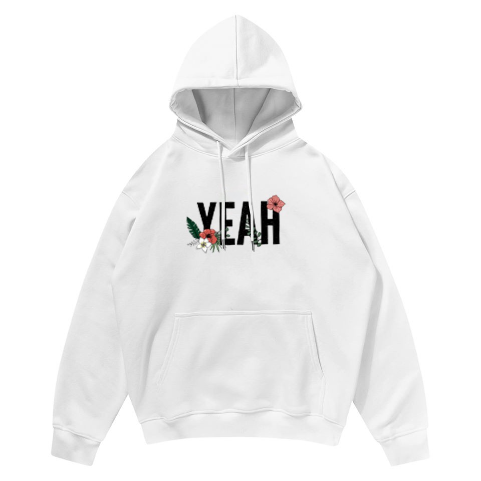 Áo nỉ hoodie Unisex nam nữ Yeah, áo khoác form rộng - GW Shop