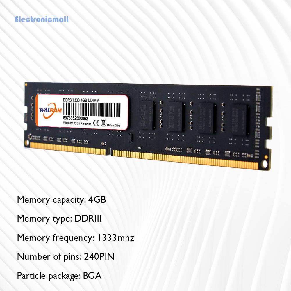 Mô Đun Lưu Trữ Thẻ Nhớ Điện Tử 4gb 1333mhz Ddr3 240 Pin | BigBuy360 - bigbuy360.vn