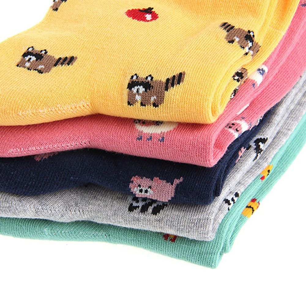 Tất Cotton Nữ Mềm Mại In Hình Hoạt Hình Đáng Yêu