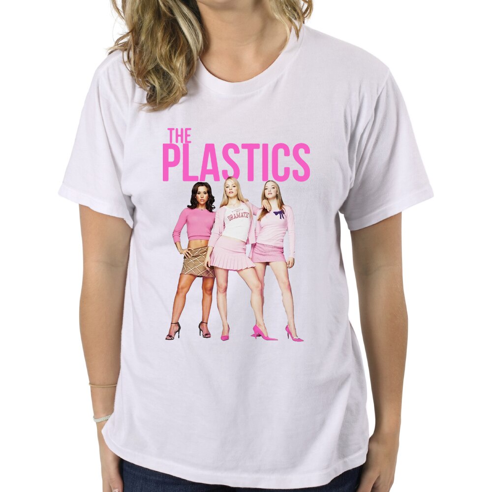 Áo nam MEAN GIRLS HE PLASICS PHIM NHỎMEDIUMLARGEXL 1012A Áo thun Cotton cổ chữ O Áo sơ mi mùa hè