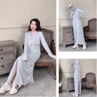 Áo chống nắng dài 2 in1