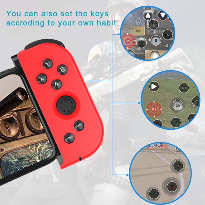 【Ready Stock】 New Arrival Wireless Telescopic Bluetooth Game Controller Wireless Gamepad Joystick For Android IOS Phone With USB Cable 【Veel】