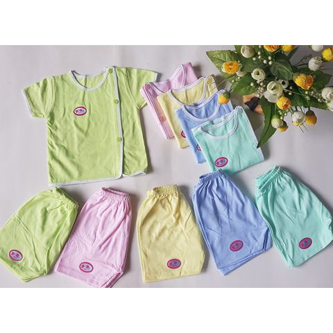 Bộ quần áo sơ sinh cộc tay Baby born, quần áo sơ sinh cao cấp cho bé 3-8kg