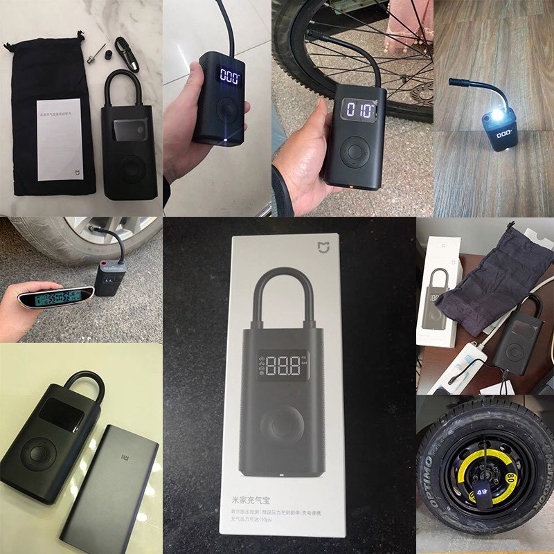 Bơm Điện Cầm Tay Xiaomi Mijia 1S MJCQB04QJ Chính Hãng Fullbox Bơm đa năng bơm lốp ôtô