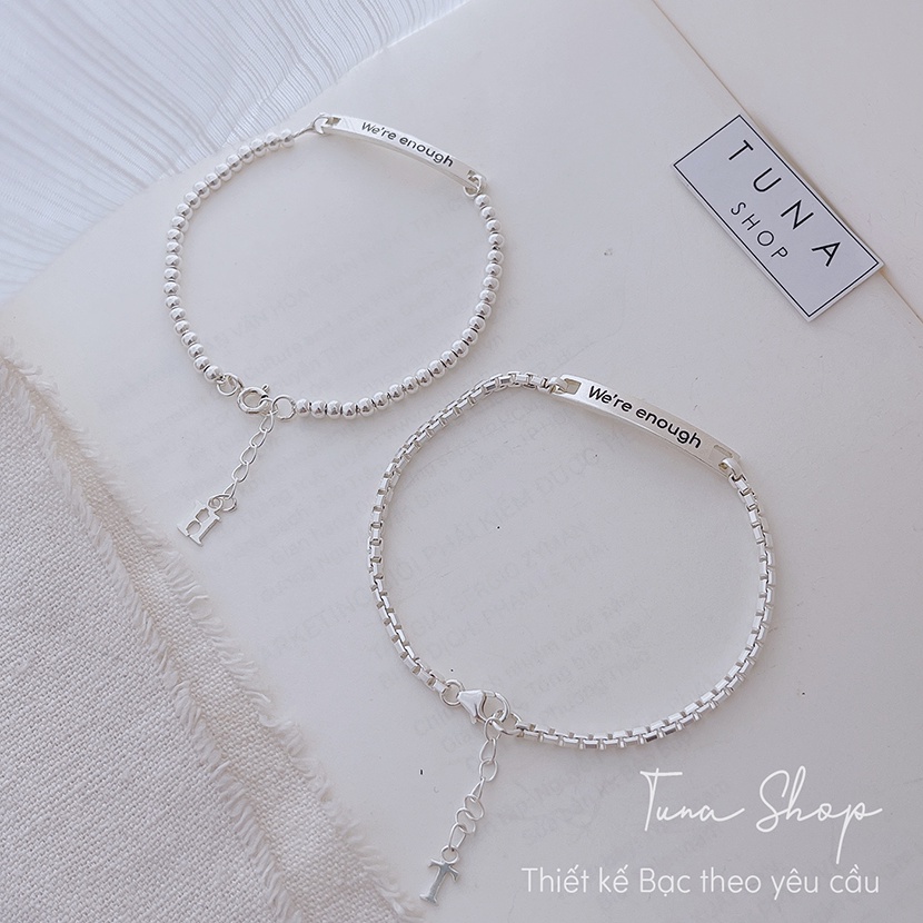 [HÀNG THIẾT KẾ] Vòng tay đôi Bạc/ Lắc tay đôi bạc thiết kế theo yêu cầu_𝐀̉𝐧𝐡 + 𝐯𝐢𝐝𝐞𝐨 𝐭𝐡𝐚̣̂𝐭_ TUNA SHOP Trang sức Bạc