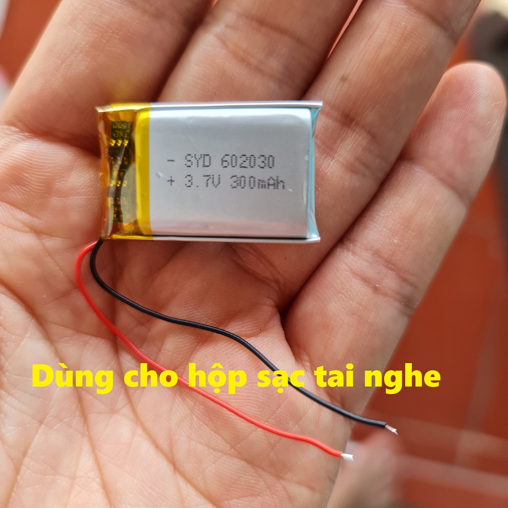 Pin Lithium 3.7V nhiều loại dung lượng từ 300m đến 2000mAh cho Smartwatch, loa Bluetooth, Định vị GPS, Camera hành trình