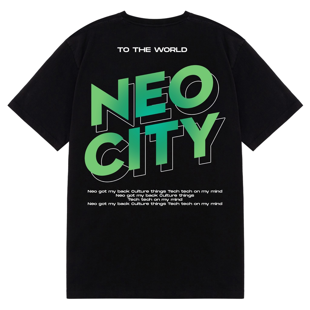 NEO CITY TEE - Áo thun NCT unisex oversize 2 màu đen/trắng