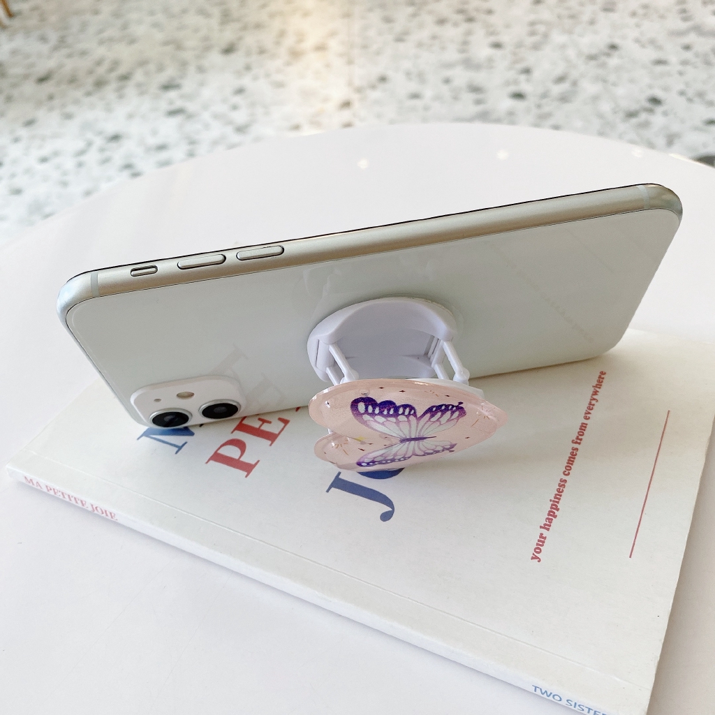 Giá đỡ điện thoại phối kim tuyến lấp lánh cho iPhone X Xs Max Xr 8 7 6 6s Plus | BigBuy360 - bigbuy360.vn