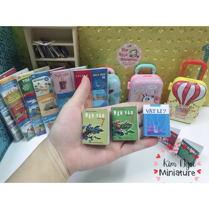 Mô hình sách mini trang trí nhà búp bê 1:12 1:6 ob11 - lớp 7