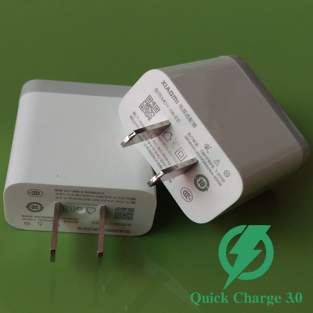 Bộ củ cáp Quick Charge 3.0 Xiaomi MDY-08-ES dùng cho máy Xiaomi Mi6 + Cáp Xiaomi Type-C