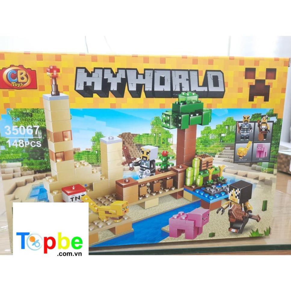 [Freeship] MineCraft Lego MineCraft xây dựng thế giới My World 35067 140pcs khối A Giá Rẻ Nhất Giá Rẻ Tận Xưởng