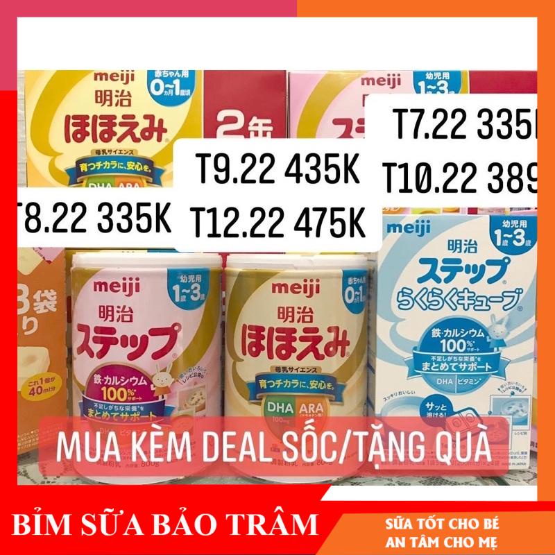 [GIÁ SỈ] Sữa Meiji số 0/ số 9 24 thanh/lon 800g date 2022