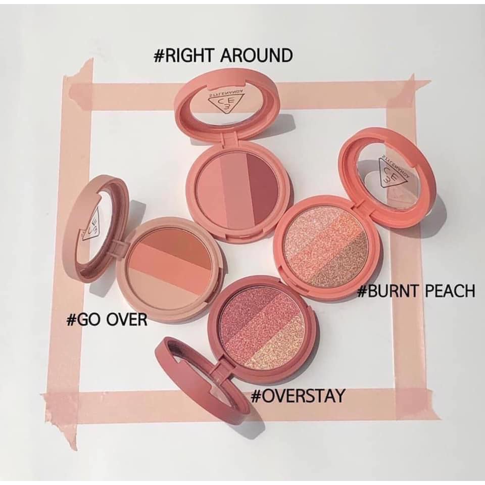 Phấn Mắt 3CE Triple Shadow 3 màu hộp tròn