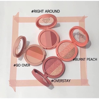 Phấn Mắt 3CE Triple Shadow 3 màu hộp tròn Màu right around+gotta do