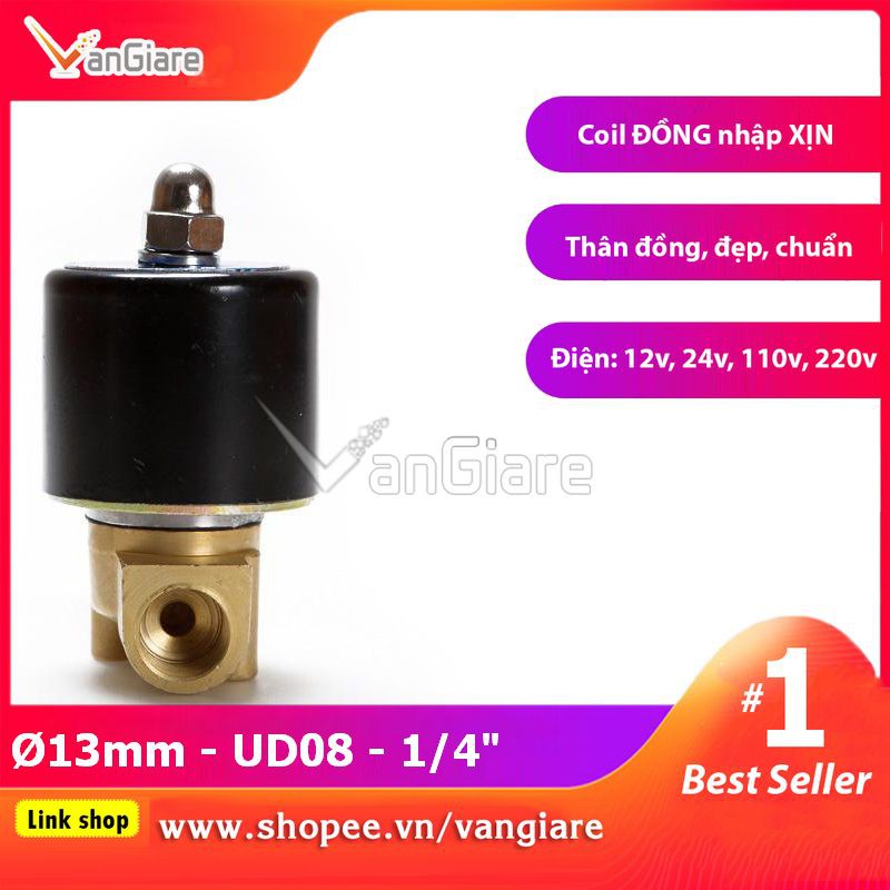 Van điện từ phi 13 UD8 UniD (Coil nhập Xịn)