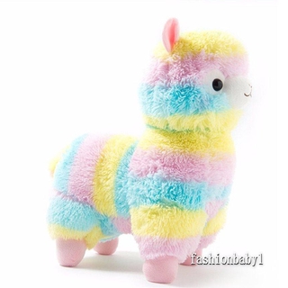 【FB】Rainbow Alpaca Plush Sheep Toy Soft Alpacasso Stuffed Animals Lovely Present