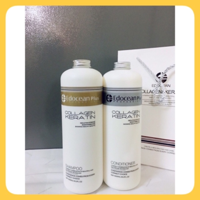 Cặp dầu gội keratin colagen EDOCEAN phục hồi tóc tái tạo cấu trúc tóc siêu mềm mượt , bộ dầu gội xả 1000ml * 2 | BigBuy360 - bigbuy360.vn