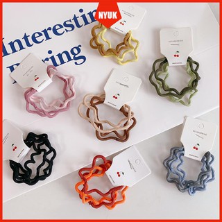 Set 4 Dây Cột Tóc Co Giãn Phong Cách Hàn Quốc Cho Nữ
