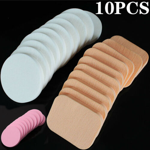 [Hàng mới về] Bộ 10 bông phấn trang điểm bằng xốp mềm mại tiện dụng