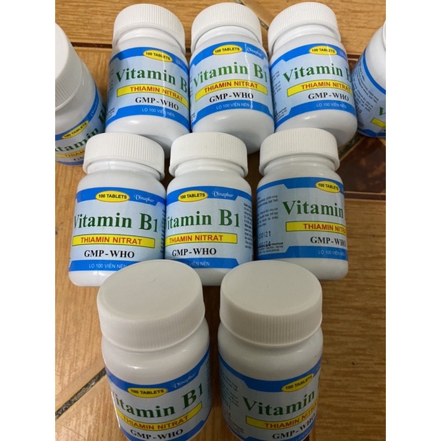 Vitamin B1 màu xanh lọ 100 viên [CHÍNH HÃNG NHÀ THUỐC] | Thế Giới Skin Care