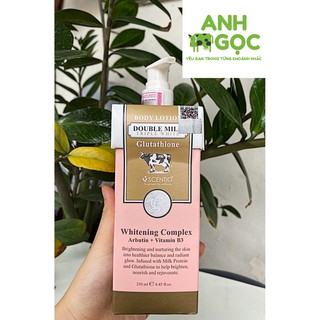 [ AUTH GIÁ CỰC TỐT ] Kem dưỡng thể Thái Lan Double Milk Triple White Body Lotion 250ml/Kem dưỡng thể trắng da chính hãng