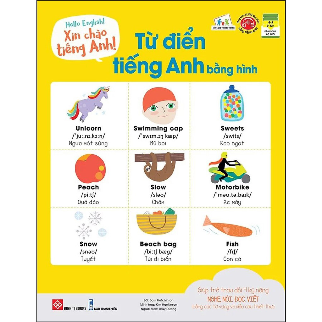 Sách - Hello English! - Xin Chào Tiếng Anh! - Từ Điển Tiếng Anh Bằng Hình