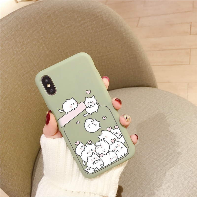 Ốp lưng Silicone họa tiết hình động vật thời trang cho iPhone 6 / 6s 7 / 8 6plus / 6Splus 7plus XS XR XSMAX | BigBuy360 - bigbuy360.vn