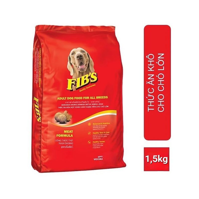 (HỎA TỐC)Thức ăn cho chó trưởng thành Fib's 1,5kg