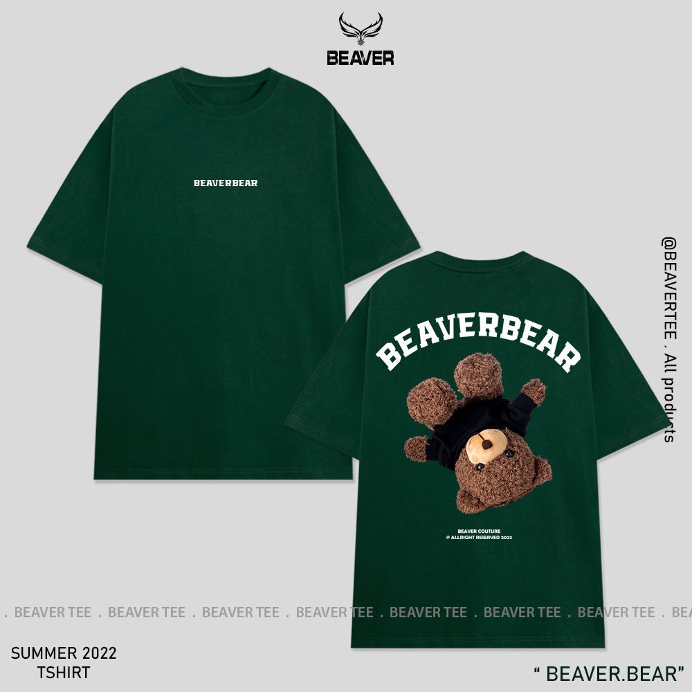 Áo thun Beaver Tee BEAVER BEAR Local Brand tay lỡ form rộng nam nữ Unisex Freeship Extra