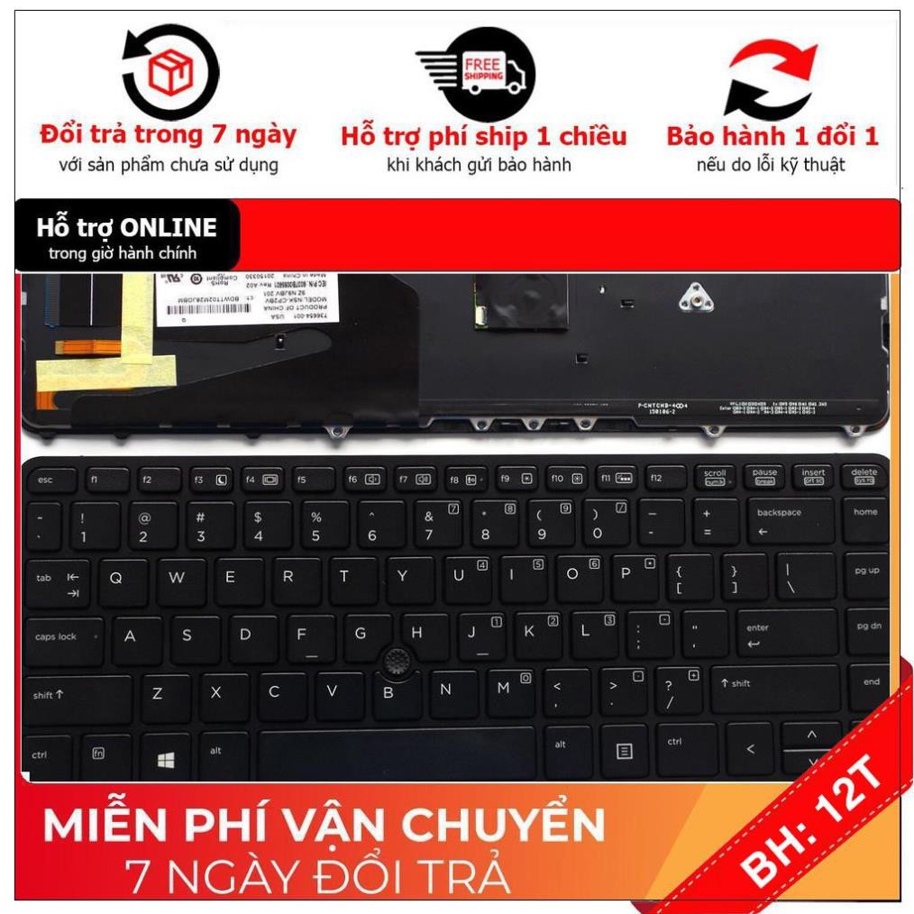 [BH12TH] ⚡Bàn phím laptop HP EliteBook 840 G1, 840 G2