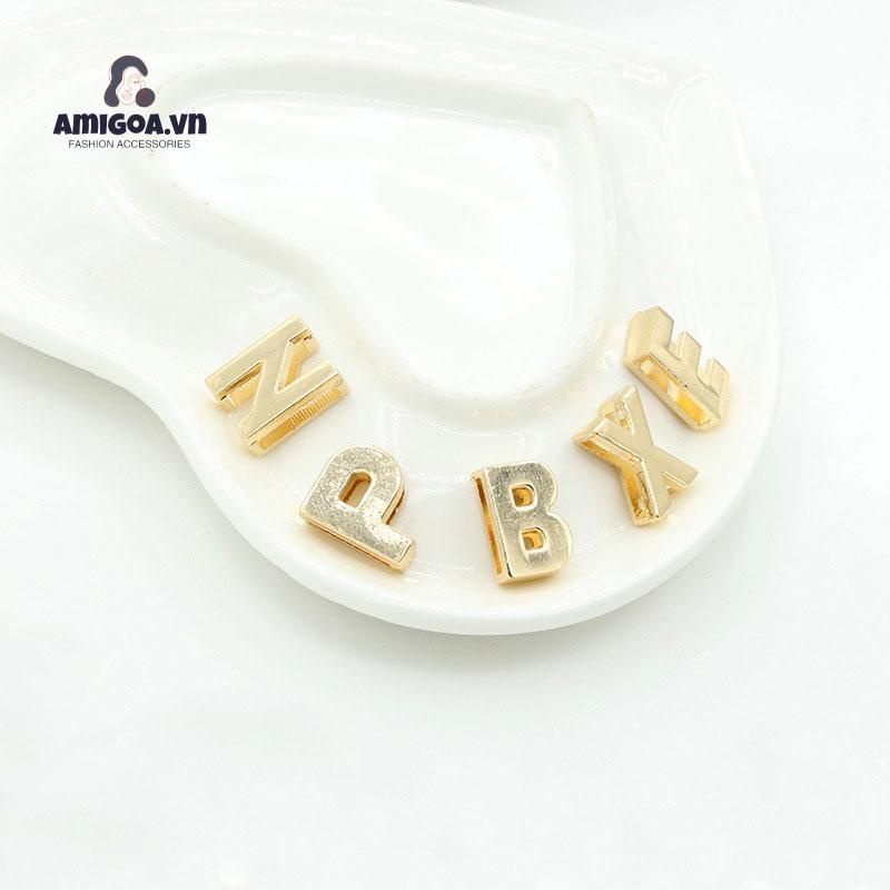 ✨✨ Vòng cổ kim loại phối mặt hình chữ cái tùy chọn đơn giản thời trang