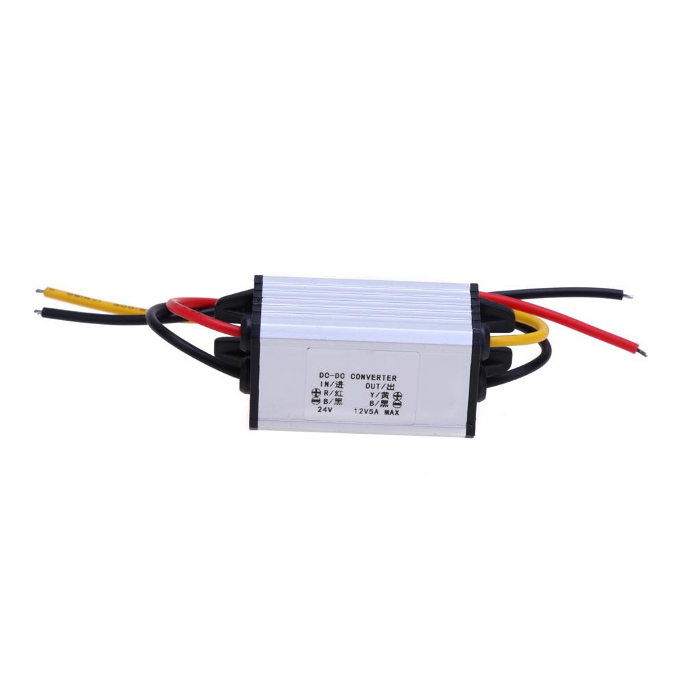 Bộ chuyển đổi nguồn điện DC 24V sang 12V 5A dành cho xe hơi