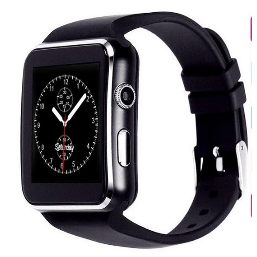 Đồng Hồ Thông Minh Smart Watch X6 Màn Hình Cong cao cấp màu đen thời trang