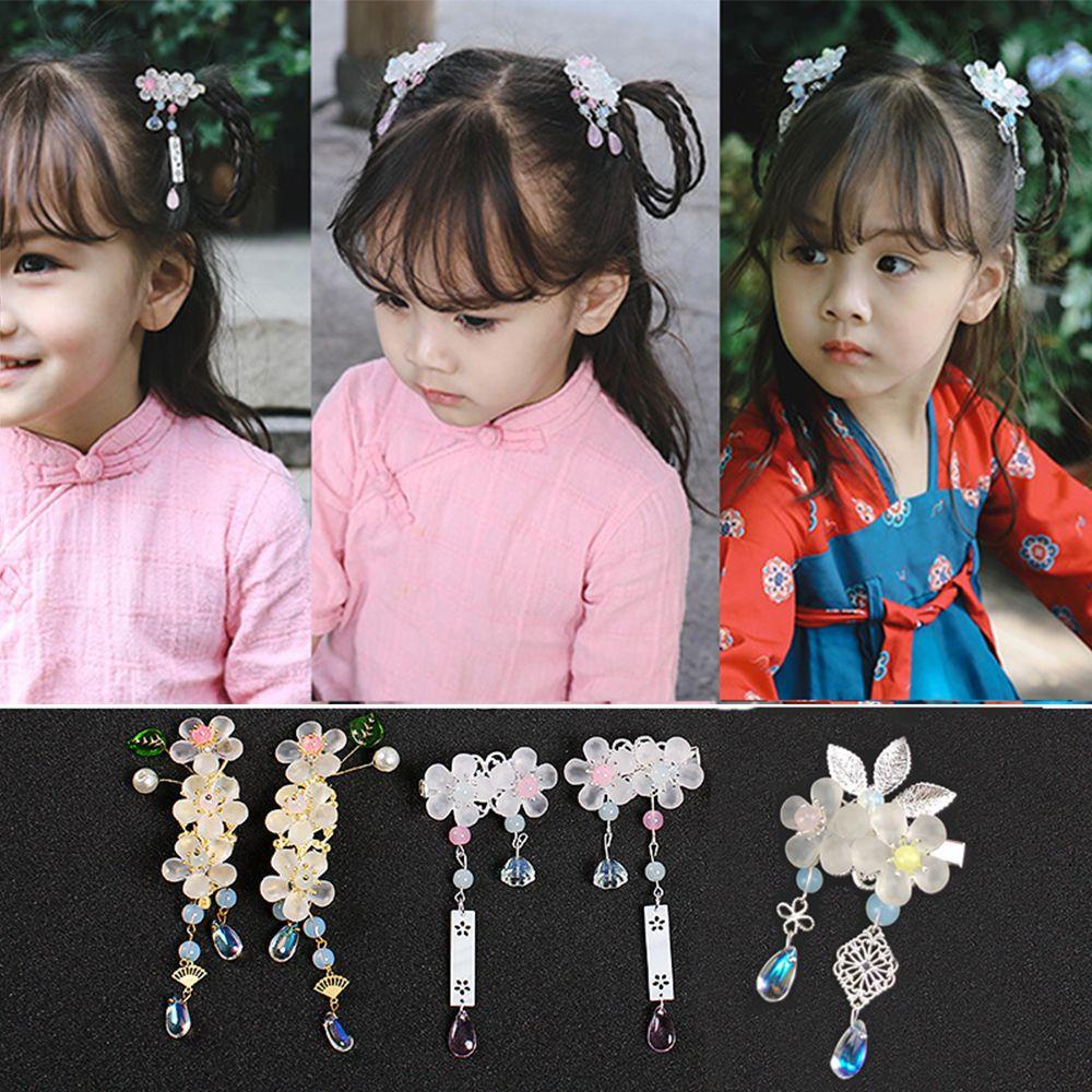 Trâm Cài Tóc Phối Tua Rua Phong Cách Hanfu Cổ Điển 15H Độc Đáo Thời Trang|Băng Đô Cài Tóc Bằng Vải Nhung Dễ Thương Xinh Xắn