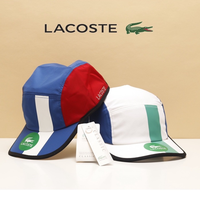 Nón lưỡi trai LACOSTE chất vải DÙ MỎNG NHẸ, nhiều màu sắc, quai cài dán.