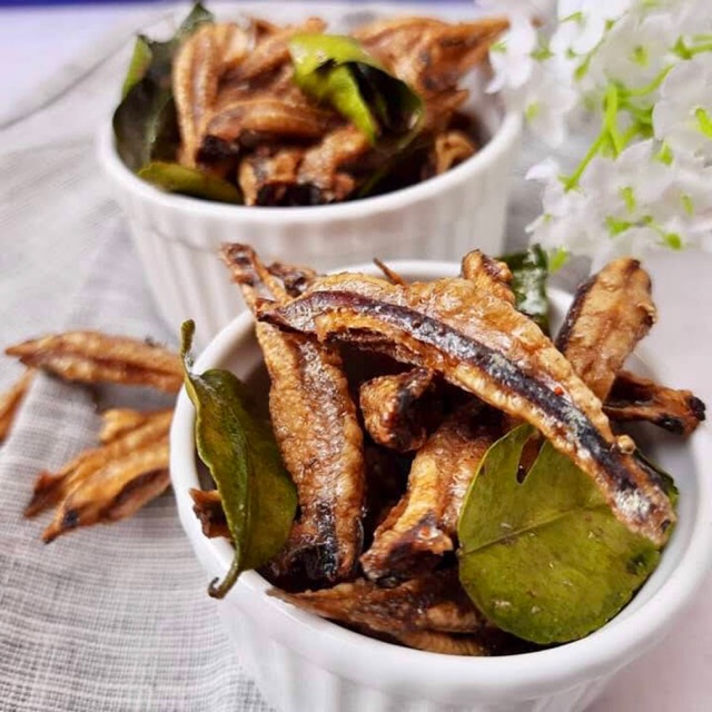 CÁ CƠM SẤY LÁ CHANH - DÒN TAN _ THƠM LỪNG