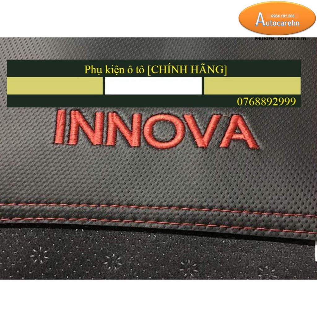 Thảm taplo Innova 2006-2020 da carbon