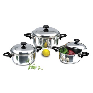 BỘ NỒI INOX 3 CHIẾC 1 ĐÁY SUNHOUSE Happy Time
