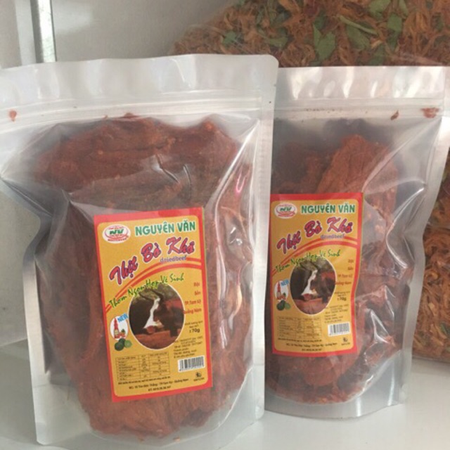 [sỉ 300k/kg] 3kg Khô bò miếng [ đóng 500gr/gói]