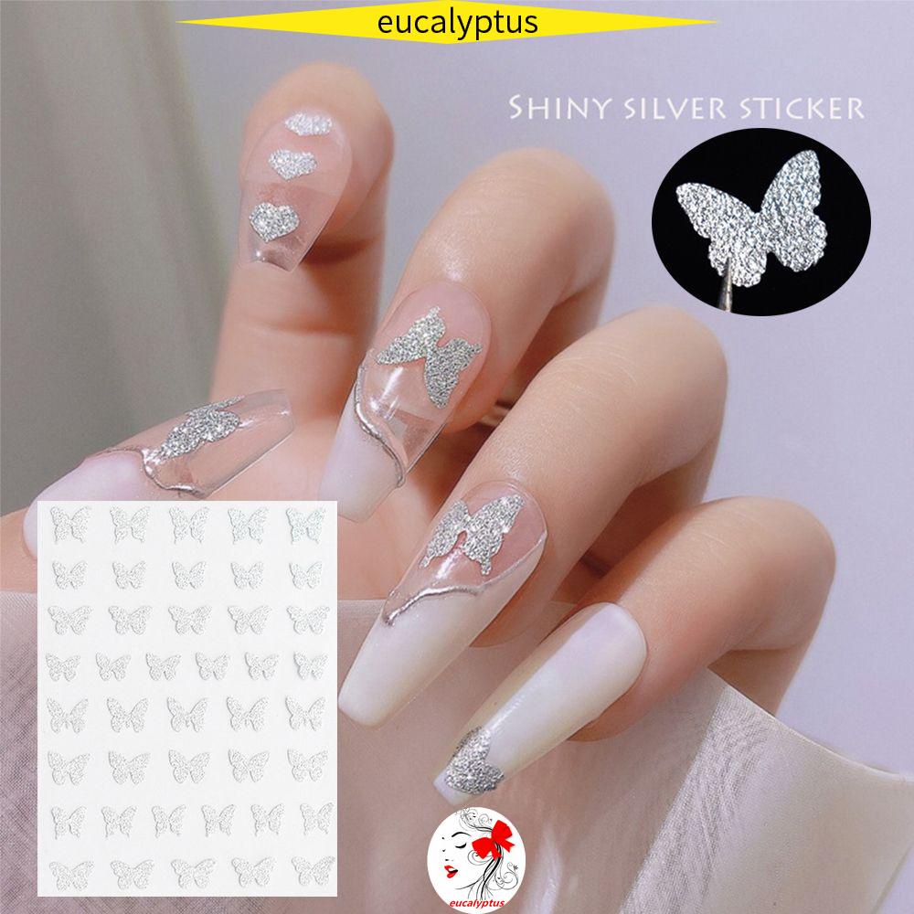 Bộ Sticker 3D Họa Tiết Gấu Và Ngôi Sao Lấp Lánh Chuyên Dụng Trang Trí Móng DIY|Mới Sticker Dán Hình Ngọn Lửa Và Trái Tim