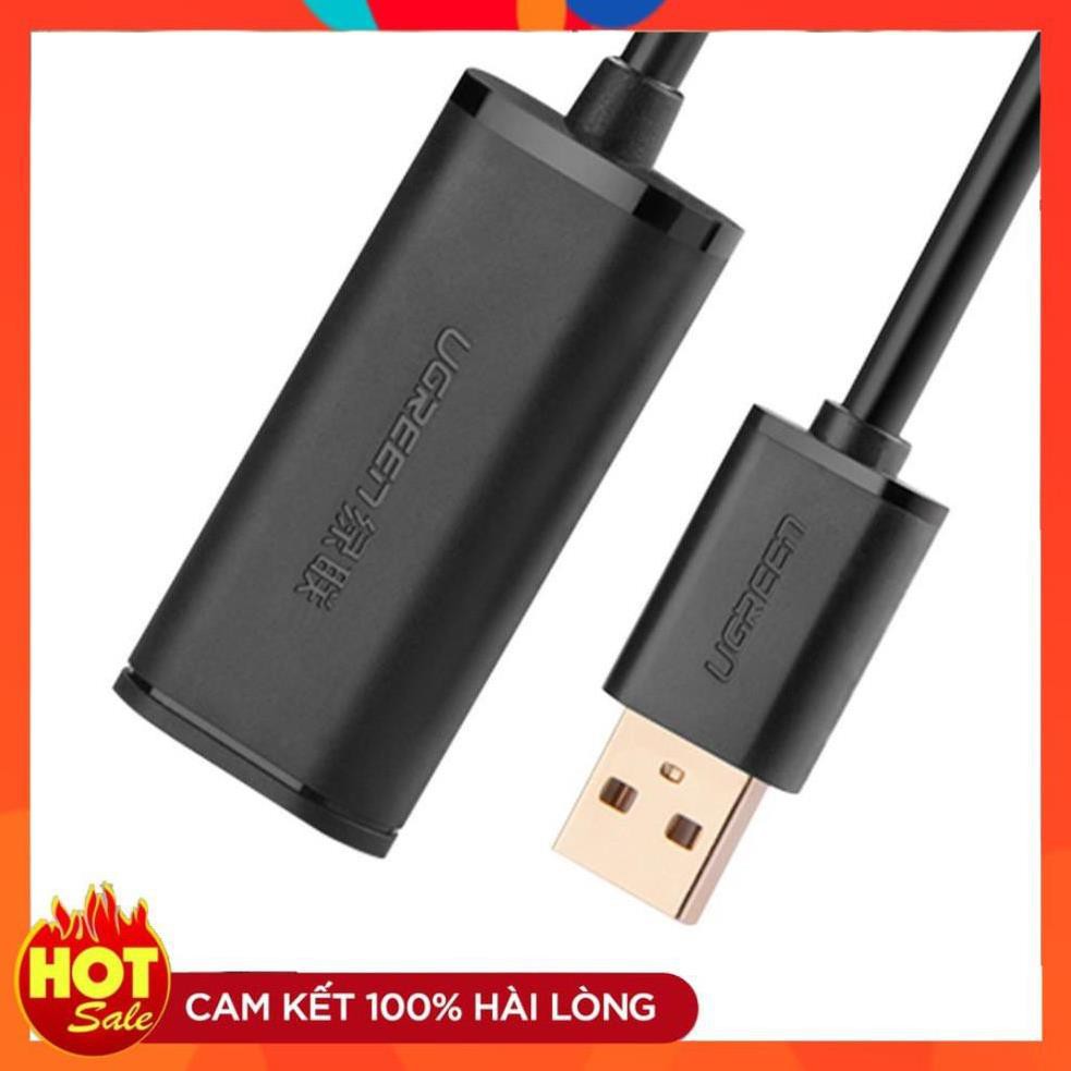 [Chính Hãng] Cáp USB nối dài 10m có chíp khuếch đại Ugreen 10321- hàng chính hãng