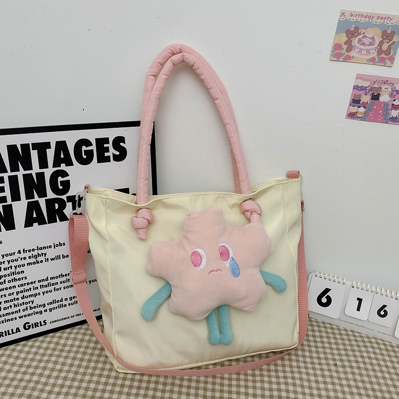 Túi Đeo Chéo Mua Sắm Cỡ Lớn In Họa Tiết Hoạt Hình Ngôi Sao Thời Trang 2022 Cho Nữ