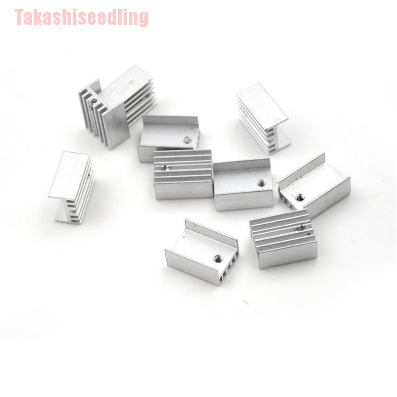 Bộ 10 Phụ Kiện Tản Nhiệt Bằng Nhôm Cho To-220 Transistor 20x15 X 10mm 0 0 0 0 0