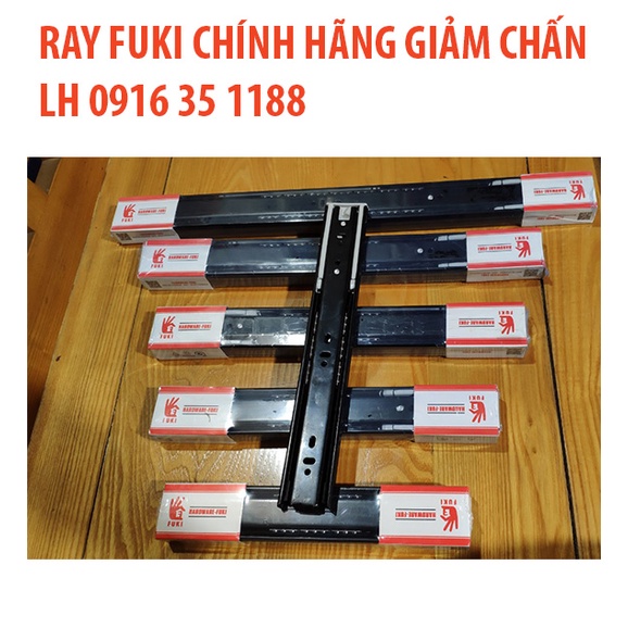 Ray trượt FUKI chính hãng hàng có giảm chấn bản rộng 4.5mm