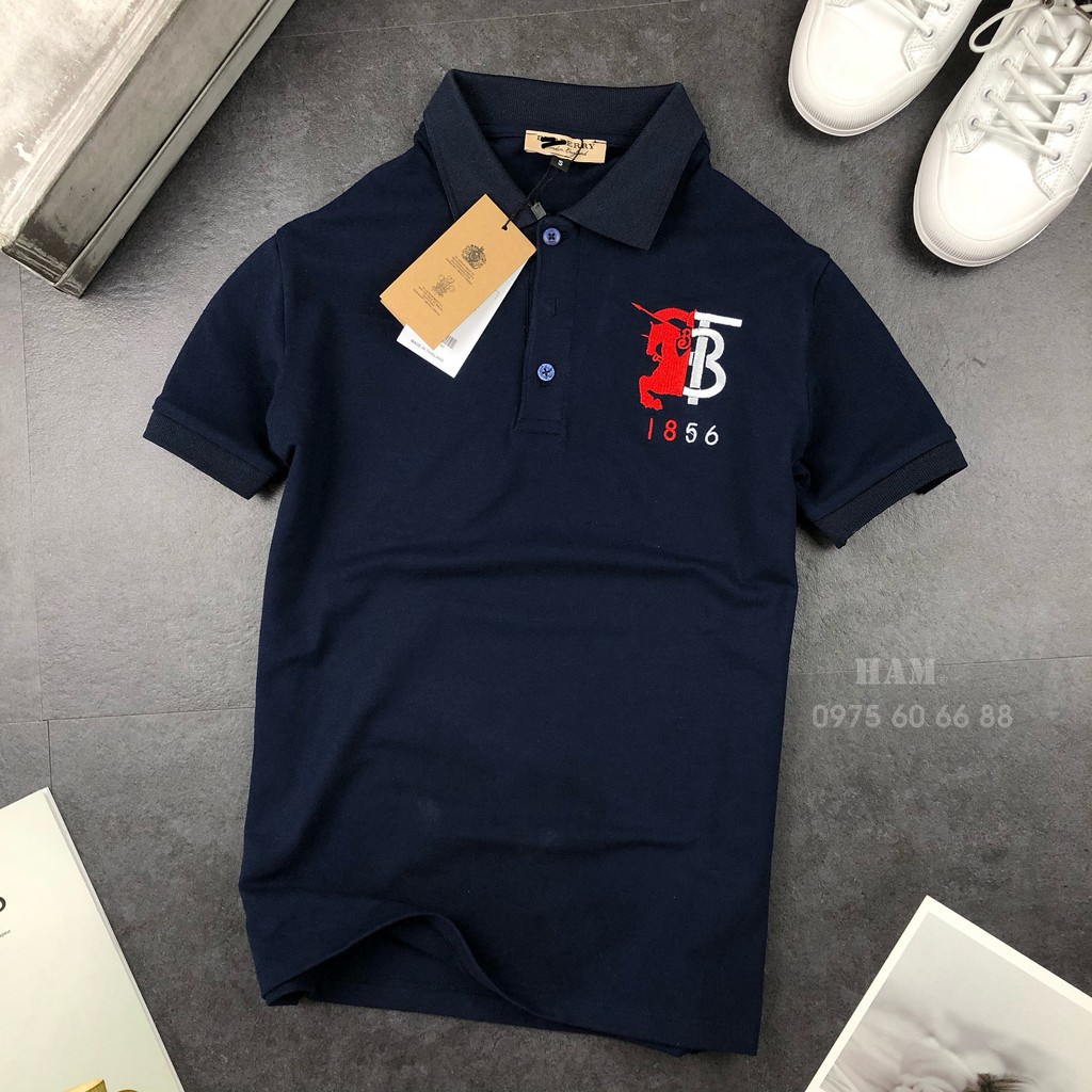 MT  Áo Phông BBR Ngắn Tay mang Cổ, Chất Cotton, Vải Mát, ko Nhăn Cho Hè 2020 6