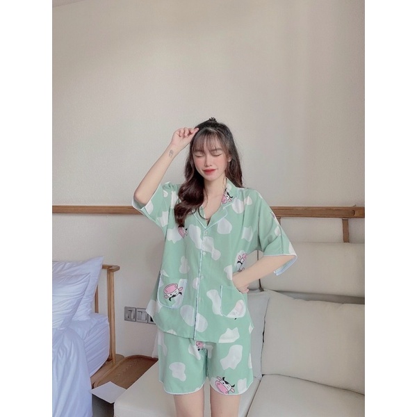 Đồ bộ pijama tay cánh dơi siêu xinh