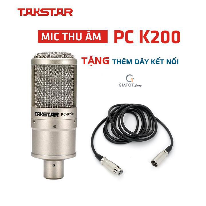 Micro livestream Takstar PC K200 dùng thu âm và hát karaoke online