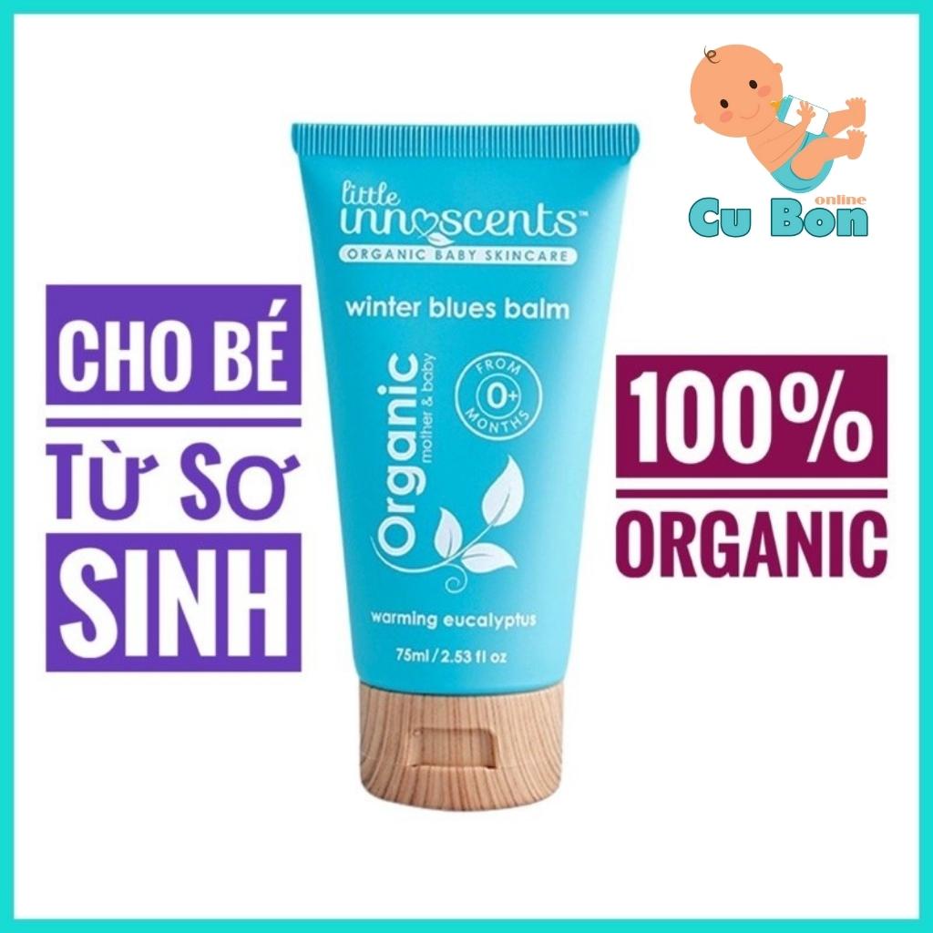 Dầu ấm ngực cho bé từ sơ sinh Little Unn Scents Organic 75ml của úc giúp chống cảm cho bé yêu Sơ sinh 0m+ sức đề kháng