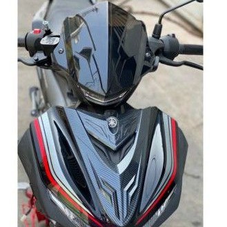 Bộ Mão chỉ mũi Exciter 155 New đen bóng &amp;cacbon ( có bán lẻ)