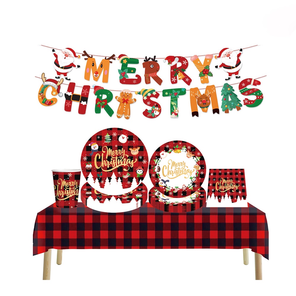 Bộ Cốc Giấy Dùng Một Lần Chủ Đề Giáng Sinh Mới